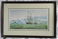 68A "Battle of Mobile Bay" Signed Print