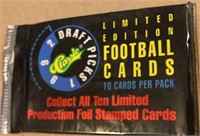 1992 Unopened Classic Draft Pick Football Pack