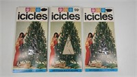 3) VINTAGE BOXES OF TINSEL ICICLES