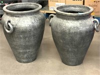 Pair Pottery Vase/Planters - approx. 2ft tall