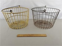 2ct Vintage Egg Baskets