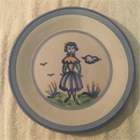 M.A.Hadley 11" Dinner Plate-Farmer Girl