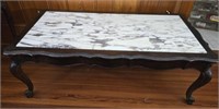 Mid 17th century French marble top coffee table
