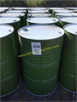 E. (5) 55 gallon food grade metal barrels
