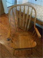 Single Oak Arm Chair