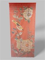 VINTAGE BAMBOO PAINTED BEAD CURTAIN