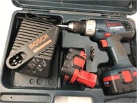 BOSCH 14.4 V DRILL WITH EXTRA BATTERY, CHARGER