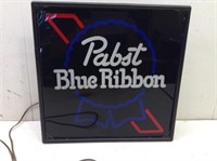 Pabst Blue Ribbon Lighted Sign  Nice Shape