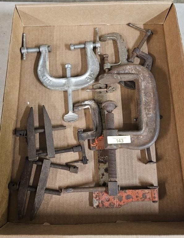 LOT OF ASST. METAL CLAMPS