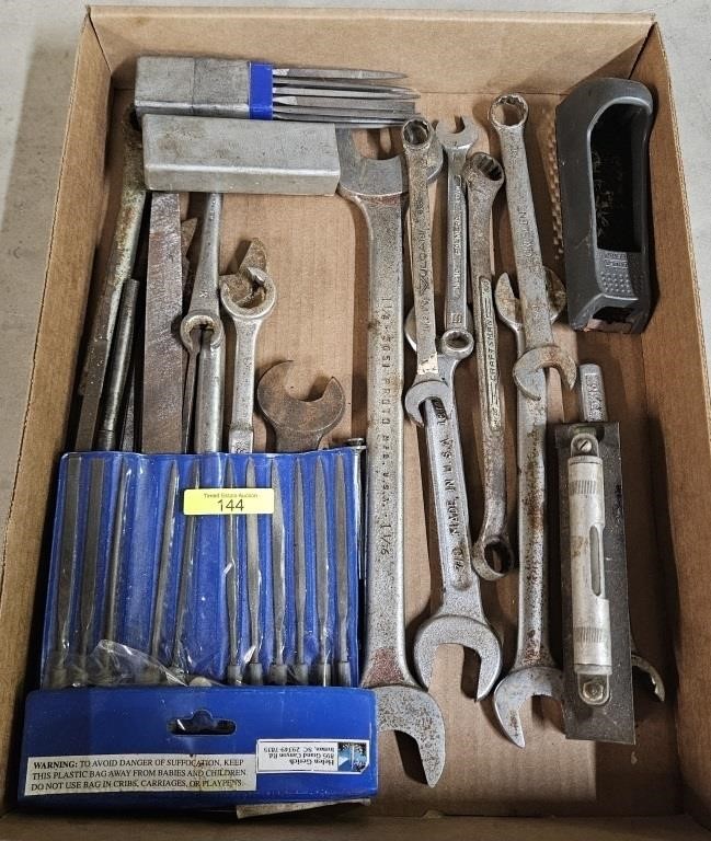 LOT OF ASST. FILES AND WRENCHES
