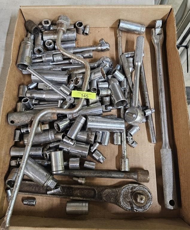 LOT OF ASST. SOCKET WRENCHES AND SOCKETS