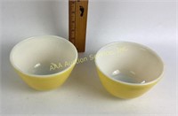 Yellow Pyrex Bowls includes (2) 1.5pint size