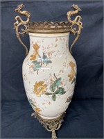 Antique Luneville Soft paste Porcelain Vase