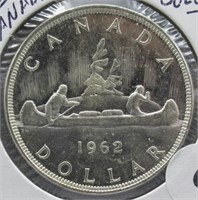 1962 Canadian Silver Dollar.