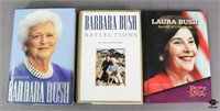 Barbara & Laura Bush Books- Signed  / 3 pc
