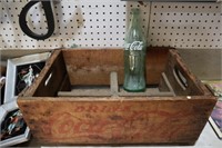VERY OLD COKE CRATE W/ OLD BOTTLE