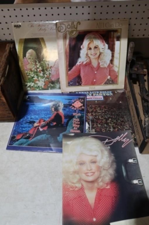 NEVER OPENED DOLLY PARTON RECORDS & BOOK