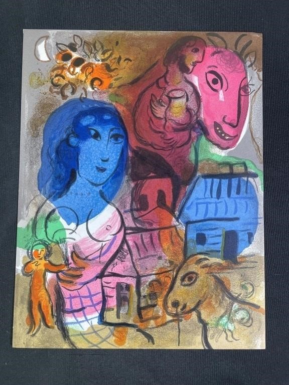 Marc Chagall Original Lithograph 1969