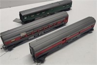 3 Long Model Train Cars