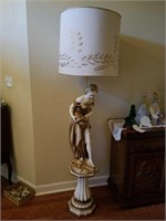 Outstanding large scupturacal floor lamp 6'tall