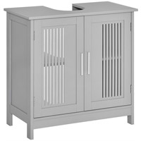 W4169  Kleankin Under Sink Cabinet 2-Door Gray