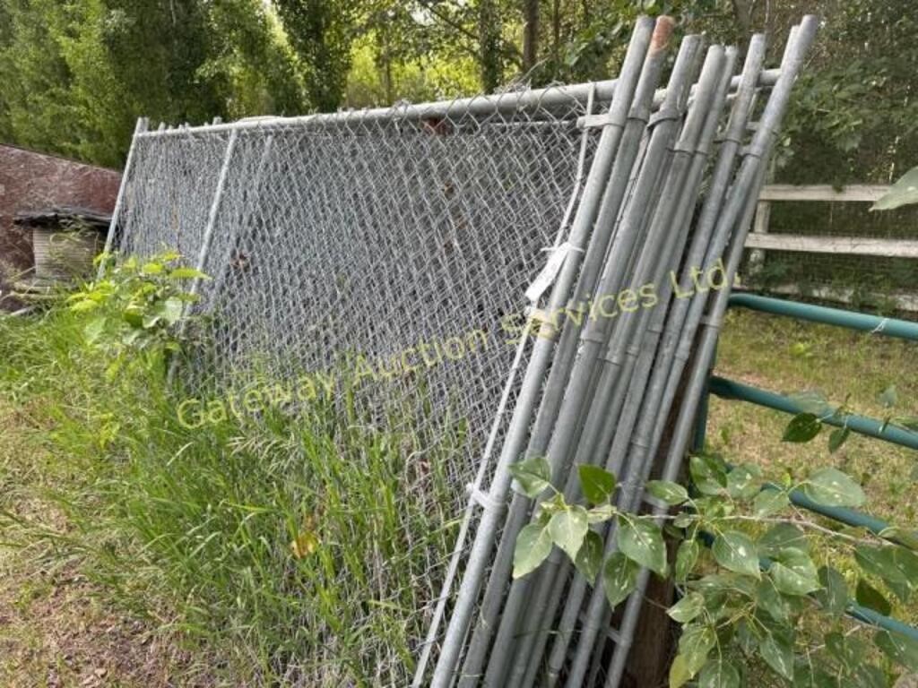 10 panels Job Site Fence 12’ high x 6’