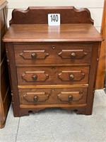 Walnut 3 Drawer Chest