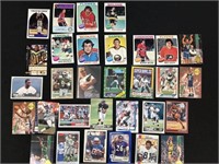 Sports cards mixed hockey football baseball