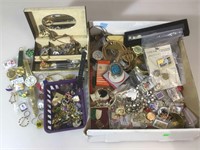 Assorted jewelry and findings. Vintage ladies