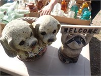 Puppy Planter + Welcome Raccoon
