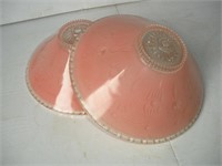 Pink Depression Glass Ceiling Light Shades 3