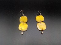 Vintage Yellow Earrings