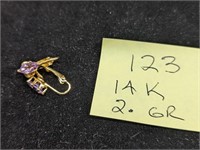 14k Gold 2g Earrings