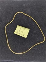 14k Gold 8.8g Necklace