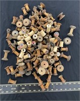 Group of Vintage Wooden Thread Spools
