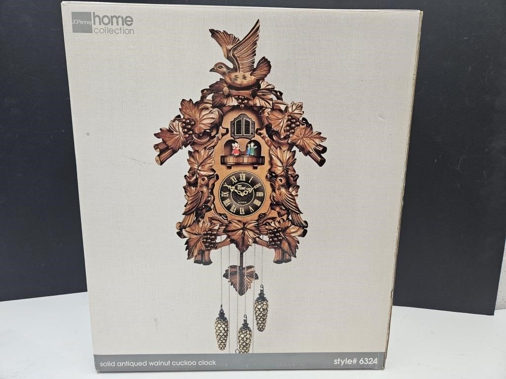 JC Penney Cuckoo Clock Style  6324 with Box