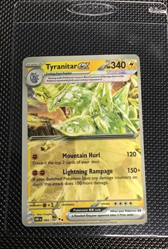 Pokémon card w/ plastic case