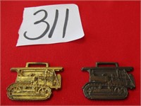 2 CATERPILLAR TRACTOR CO WATCH FOBS