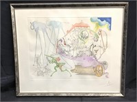 Signed Numbered Salvador Dali Lithograph - Hand
