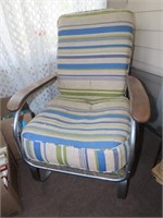 Chrome tube mid century porch chair.