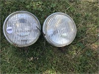 Pair of Vintage GE Fog Lamps