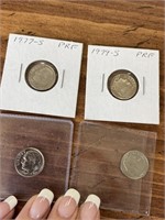 Dimes 1965 to 1979 proof