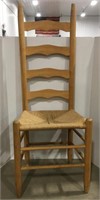Wooden woven seat chair
