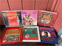 Assorted 33 RPM Christmas Records