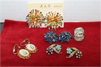 Assortment Of Vintage Clip On Earrings
