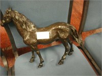 Metal male horse statue
