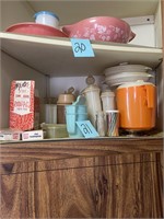 VTG Tupperware & more contents of shelf