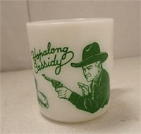 HOPALONG CASSIDY COFFEE CUP-GREEN