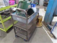Steel fabricated Trolley and contents