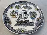 Six flags decorative plate